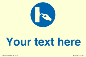 Custom Use Switch Sign